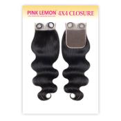 PINK LEMON BODY WAVE CLOSURE 12" (4X4)
