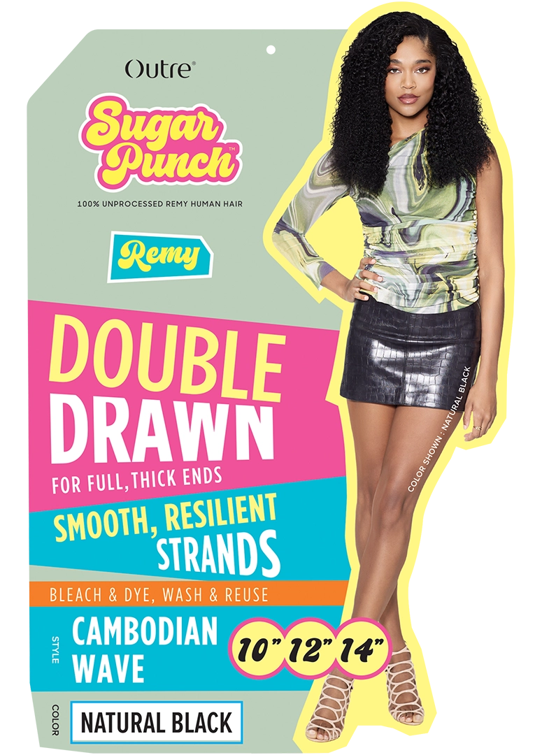 Sugarpunch 100% Unprocessed Remi Cambodian Wave Hair Bundles 141618 | 2 Colors