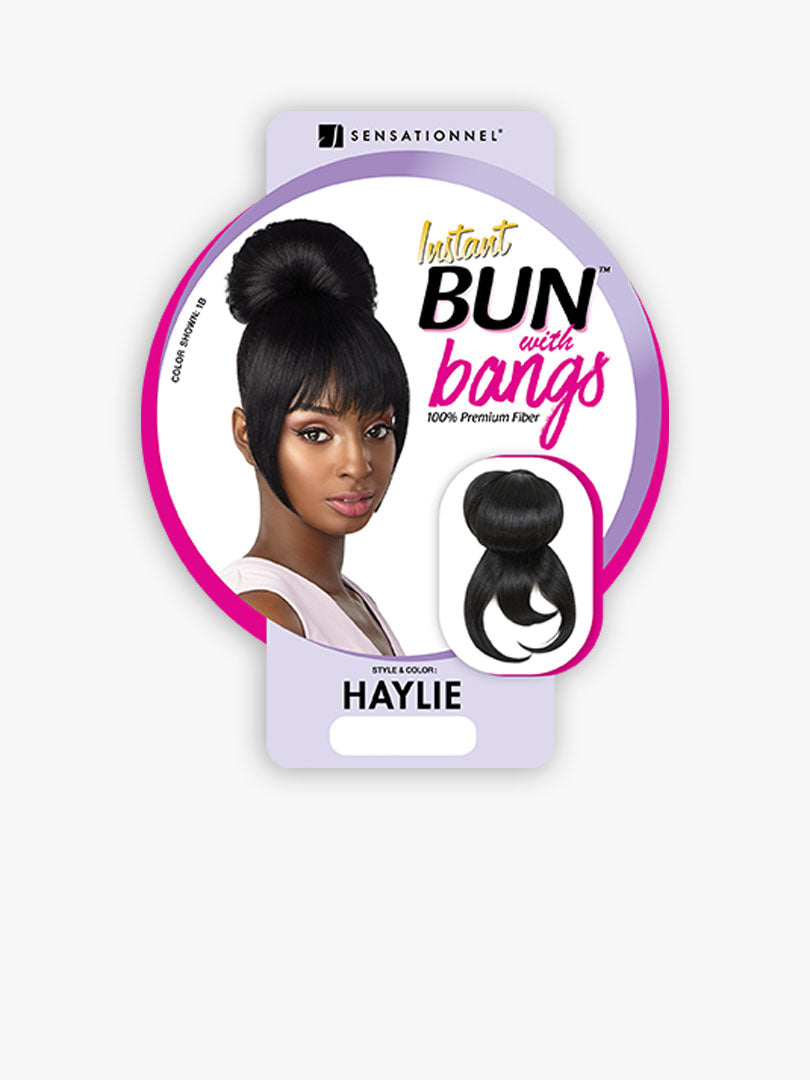 Haylie Instant Bun with Bang Hair Piece