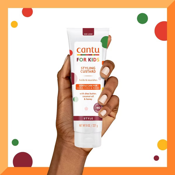 Cantu Kids Styling Custard - Shea Butter, Coconut Oil & Honey (8 oz)
