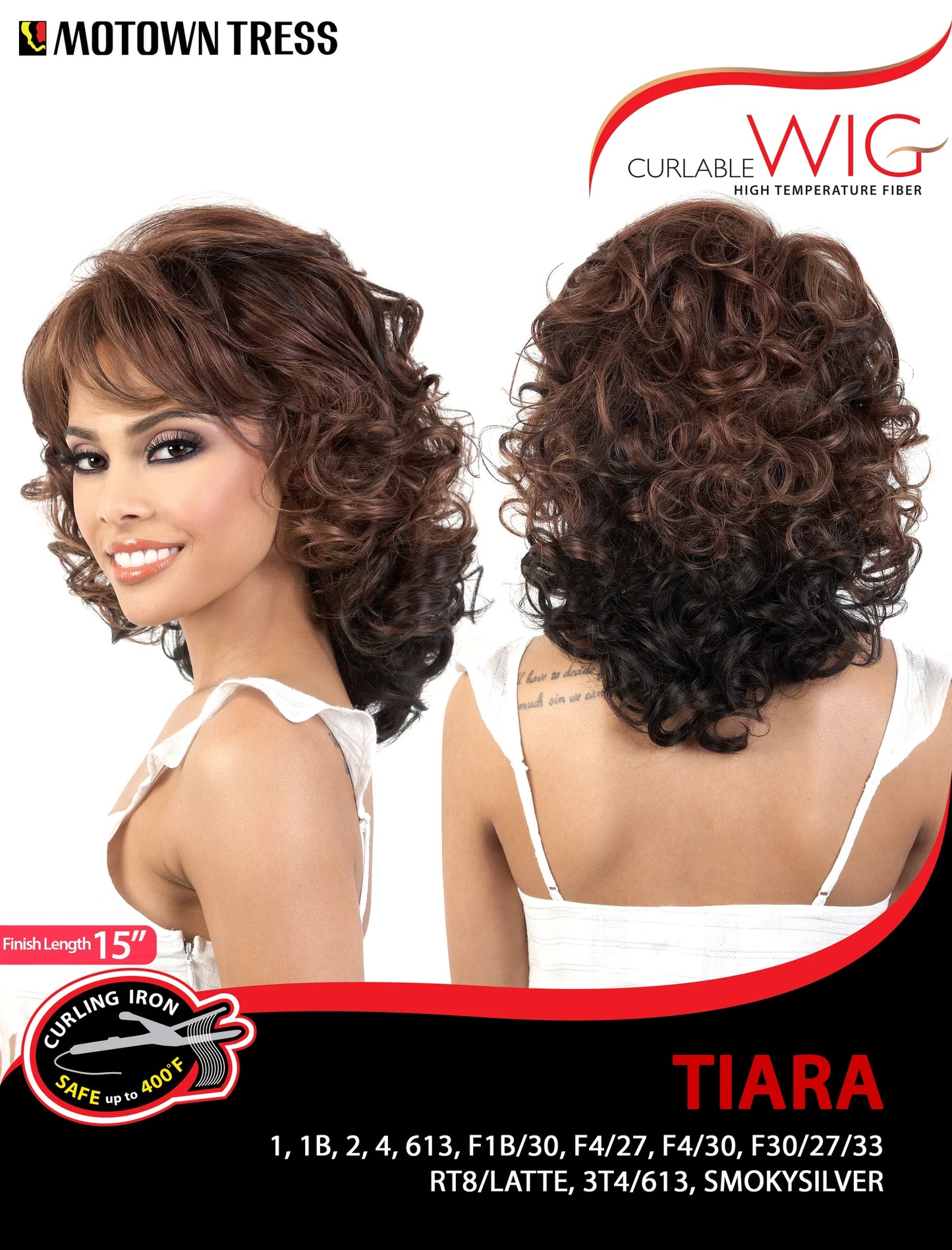 Tiara High Temp Fiber Curlable Synthetic Wig
