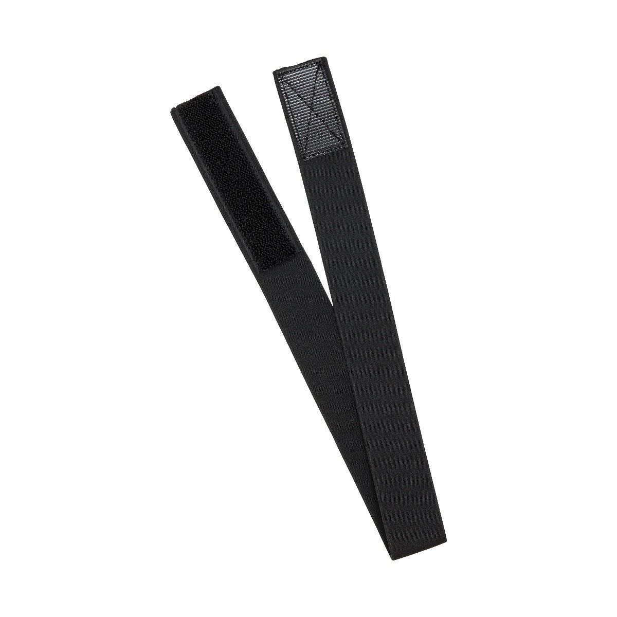 Black Red by Kiss Perfect Melt Elastic Wig Band. One end has soft hook-and-loop, the other has a textured grid.