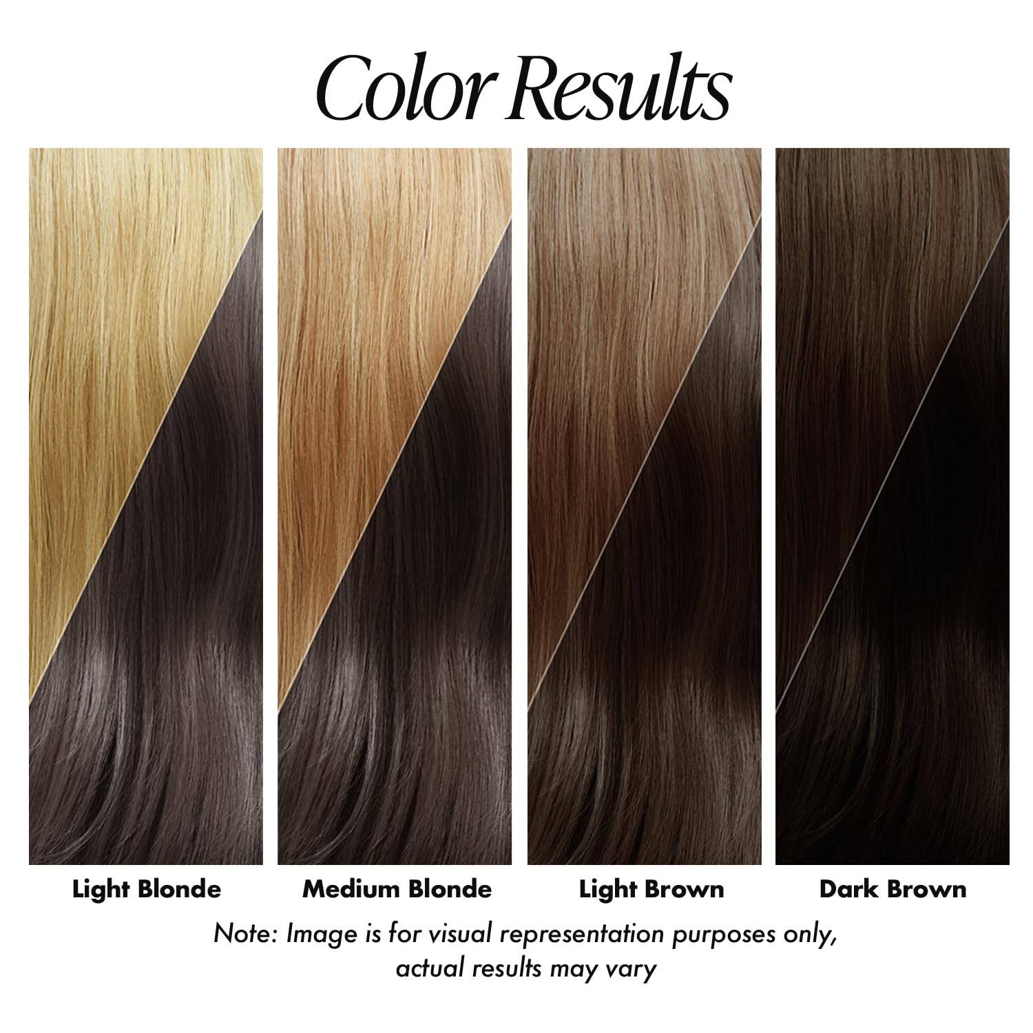 Creative Image Adore Darkest Brown swatch: Dark brown hair becomes very dark, almost black.