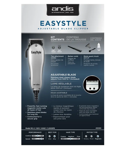 EasyStyle Adjustable Blade Clipper 7 Piece Kit