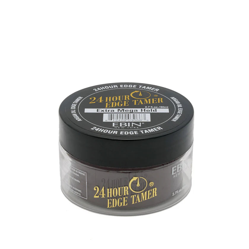 24 Hour Edge Tamer Extra Mega Hold Gel | Flake-Free Edge Control for 4C Hair 2.7 oz