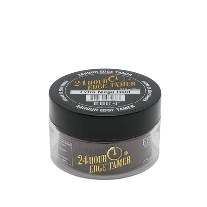 24 Hour Edge Tamer Extra Mega Hold Gel | Flake-Free Edge Control for 4C Hair 2.7 oz