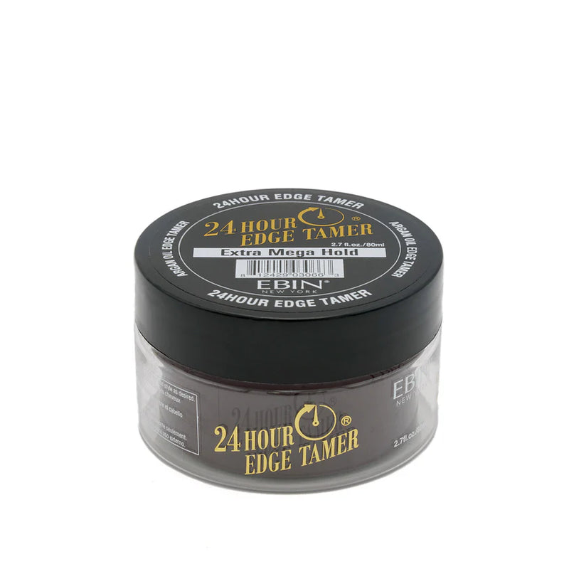 24 Hour Edge Tamer Extra Mega Hold Gel | Flake-Free Edge Control for 4C Hair 2.7 oz