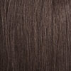 Texture close-up of X-PRESSION BRAID-PRE STRETCHED BRAID 72 3X. Smooth, straight strands in a dark brown shade.