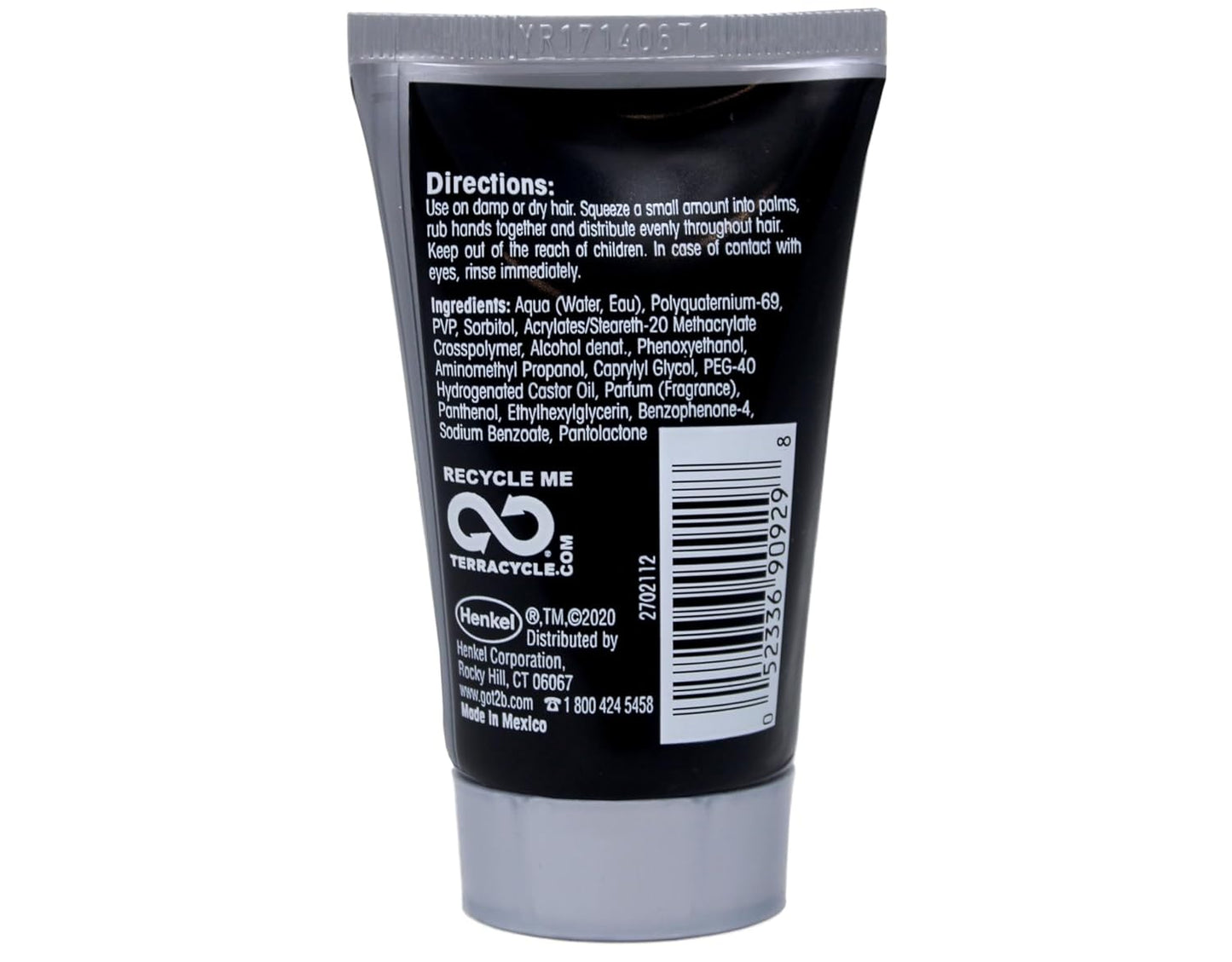 Got2b Glued Spiking Glue, 1.25 oz Travel Size - Water Resistant, Screaming Hold for Wigs & Edges