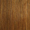 Close-up color swatch of X-PRESSION BRAID-PRE STRETCHED BRAID 32, showing smooth, straight, golden brown strands.