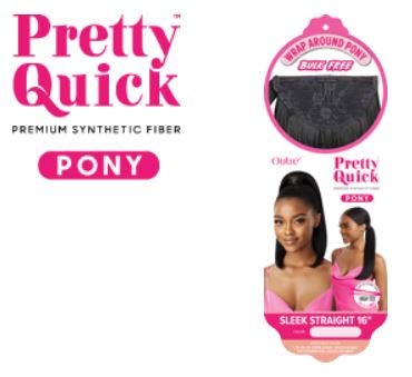 PRETTY QUICK - WRAP PONY - SLEEK STRAIGHT 16