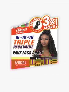 SB 3X FAUX LOCS CURLY 18 (LOOP)