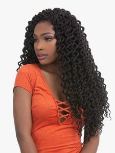 SB 3X FAUX LOCS CURLY 18 (LOOP)