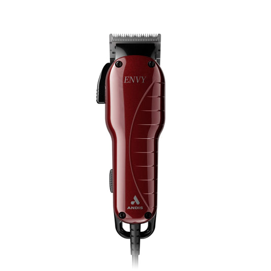 Andis 66680 Professional Envy Hair Clipper ?Çô High-Speed Adjustable Carbon-Steel Blade with Powerful Motor, 7200 Cutting Strokes Per Minute, Hanger Loop, Red & Black