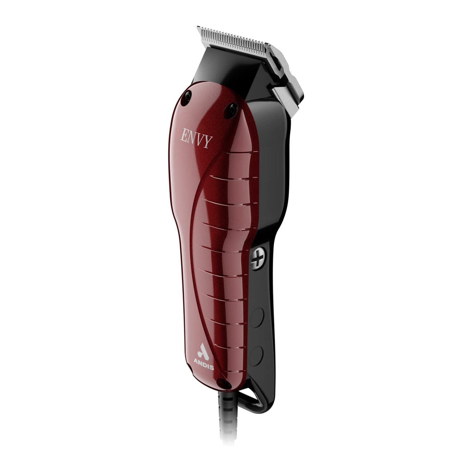 Andis 66680 Professional Envy Hair Clipper ?Çô High-Speed Adjustable Carbon-Steel Blade with Powerful Motor, 7200 Cutting Strokes Per Minute, Hanger Loop, Red & Black