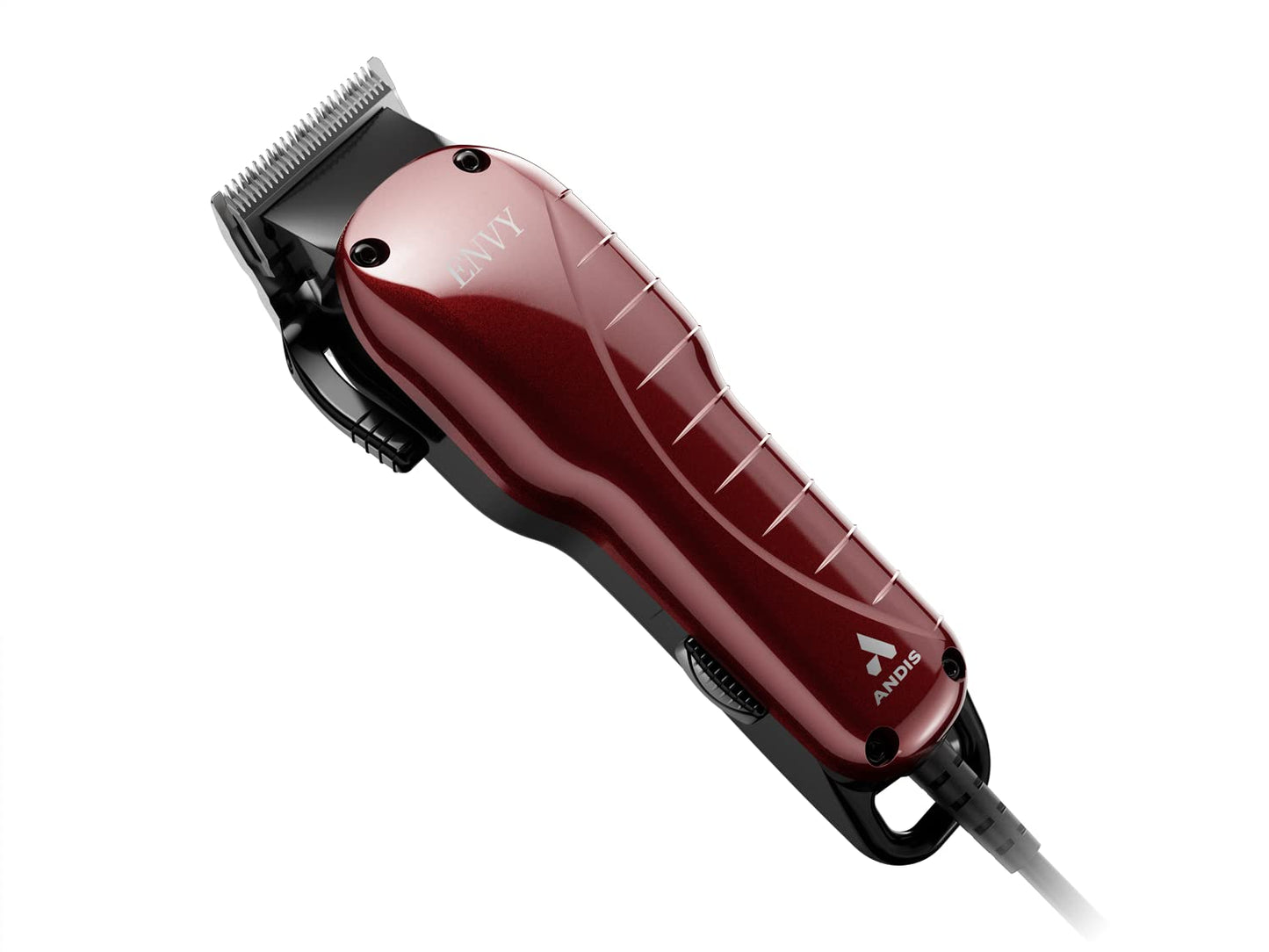 Andis 66680 Professional Envy Hair Clipper ?Çô High-Speed Adjustable Carbon-Steel Blade with Powerful Motor, 7200 Cutting Strokes Per Minute, Hanger Loop, Red & Black