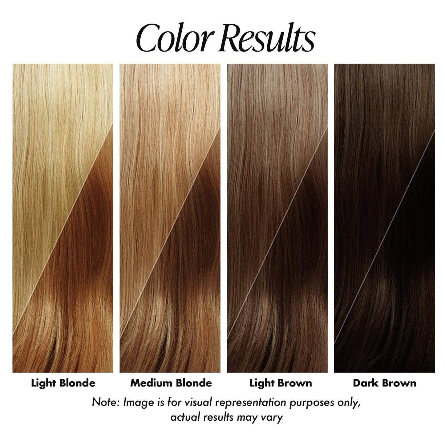 Creative Image Adore #058 Cinnamon color result swatch. Dark brown hair transforms to a rich cinnamon shade.