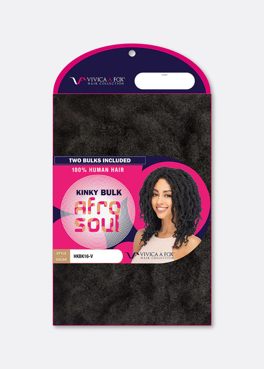Afro Soul 16" Kinky Bulk | 100% Human Hair