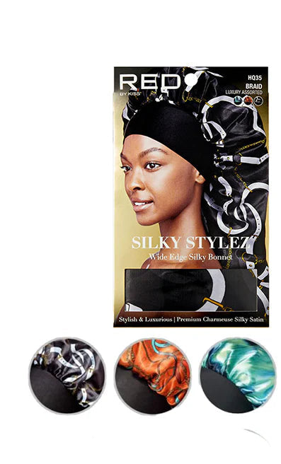 Red By Kiss - Silky Stylez Wide Edge Silky Bonnet for Braids (Luxury Assorted)