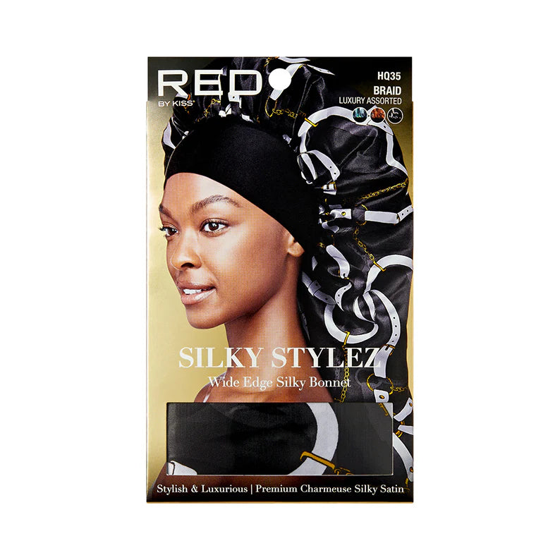 Red By Kiss - Silky Stylez Wide Edge Silky Bonnet for Braids (Luxury Assorted)