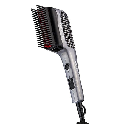 RED by KISS 1875 Ceramic Ionic Hair Styler with Detangler Pik, Professional Quick Blow Dry Comb, 4 Heat/Speed Settings, Cool Shot Button, Ideal for Curling & Straightening