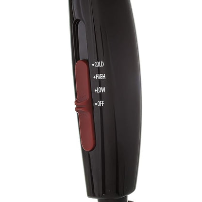 RED by Kiss Hair Dryer Ionic Hair Blow Dryer - Ceramic Technology, Anti-Frizz, 3 Heat Settings, Lightweight, 2 Detangler Piks