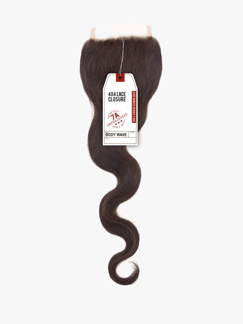 HH 4 X 4 BODY WAVE 18 CLOSURE-7A VIRGIN (B&N)