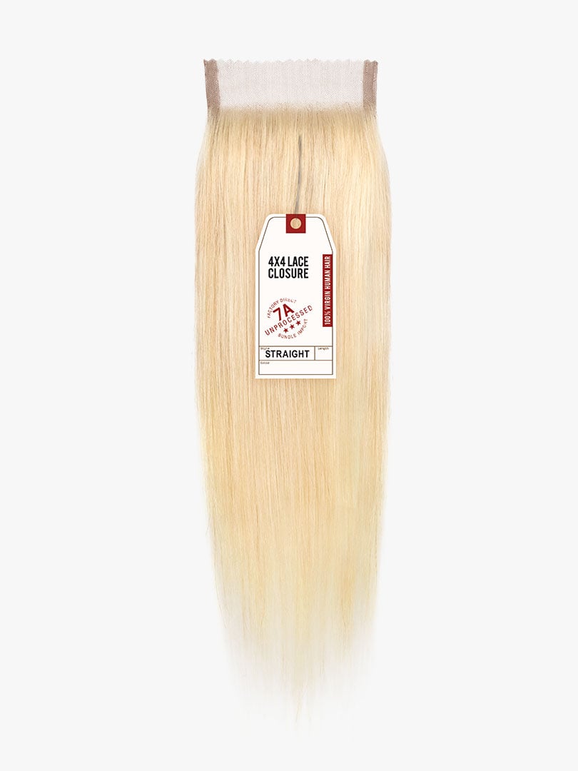 HH 4 X 4 STRAIGHT 14 CLOSURE-7A VIRGIN (B&N)