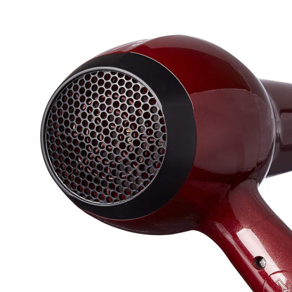 RED PRO 3200 Turbo Pro Detangler AC Hair Dryer, 3 Heat/2 Speed Settings, Cool Shot Button, Powerful Airflow, 3 Additional Styling Attachments with Detangling Pik -  Carbon Fiber