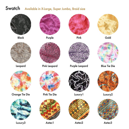 RED By Kiss - Silky Stylez Wide Edge Silky Bonnet X-Large - Leopard Assorted