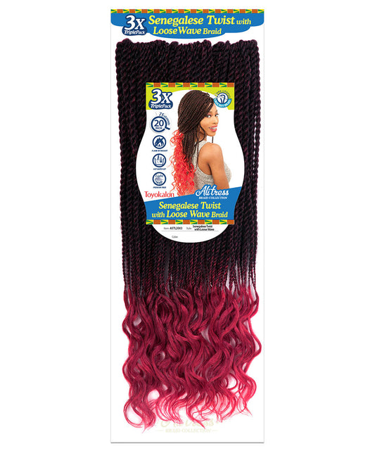 Alitress Senegalese Twist with Loose Wave 20" (75 Strands)