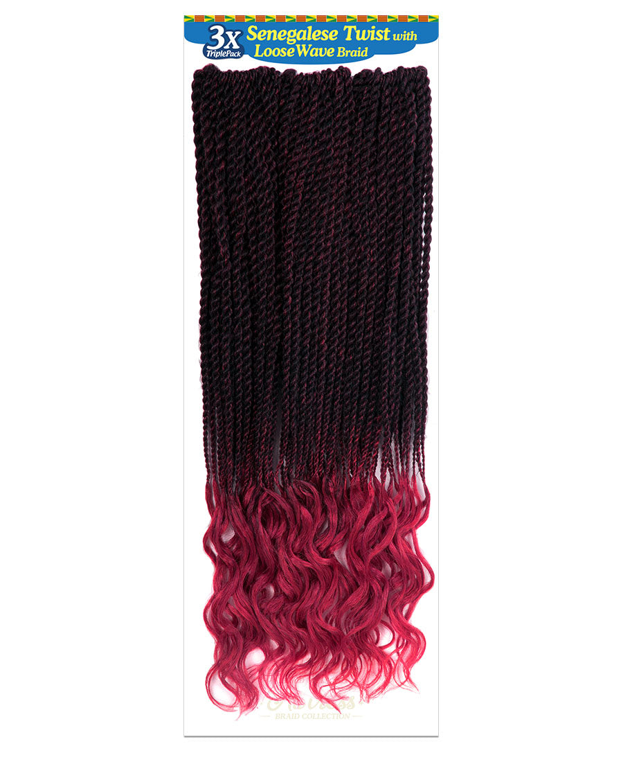 Alitress Senegalese Twist with Loose Wave 20" (75 Strands)