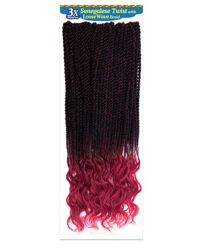 Alitress Senegalese Twist with Loose Wave 20" (75 Strands)