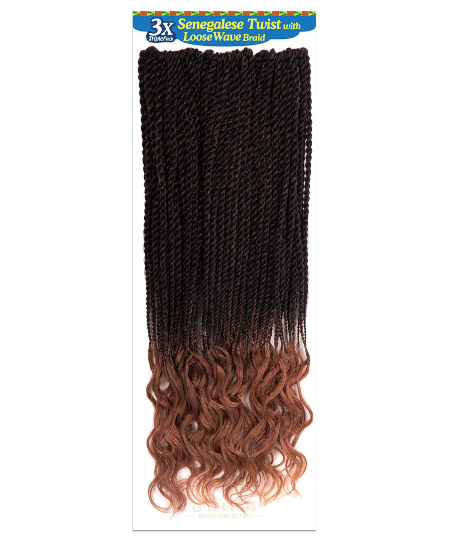 Alitress Senegalese Twist with Loose Wave 20" (75 Strands)