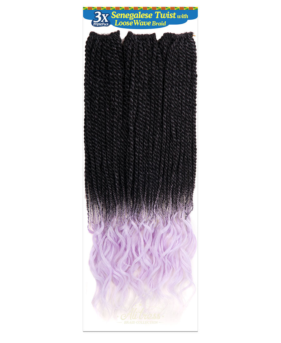 Alitress Senegalese Twist with Loose Wave 20" (75 Strands)
