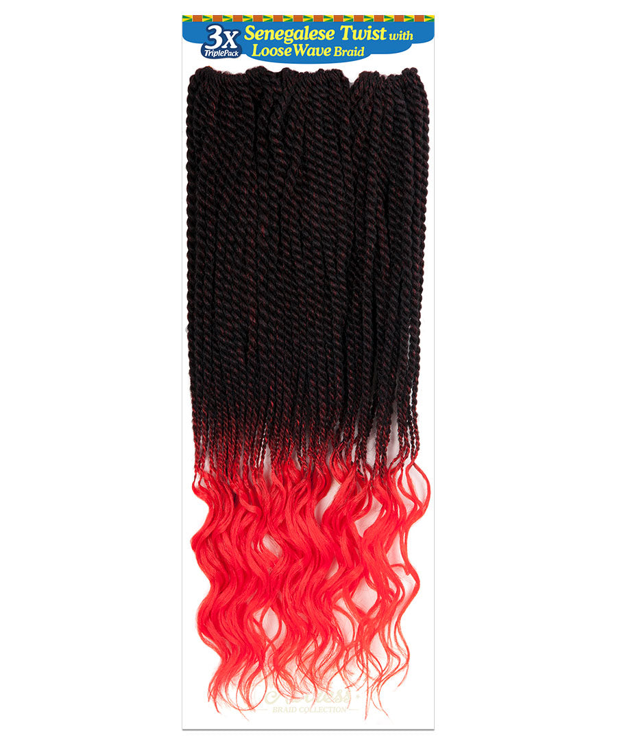 Alitress Senegalese Twist with Loose Wave 20" (75 Strands)