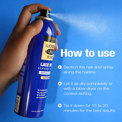 EBIN NEW YORK Wonder Lace Bond Lace Melt Aerosol Spray 2.7oz/80ml - Keratin + Biotin