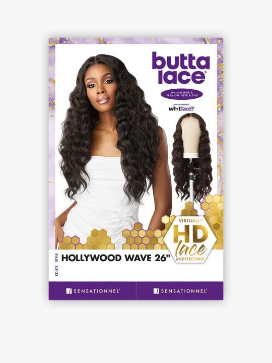 BUTTA LACE WIG - HOLLYWOOD WAVE 26 (HH MIXED)