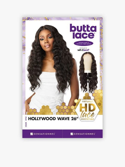 BUTTA LACE WIG - HOLLYWOOD WAVE 26 (HH MIXED)