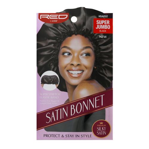 RED By Kiss - Super Jumbo Satin Bonnet (Black)