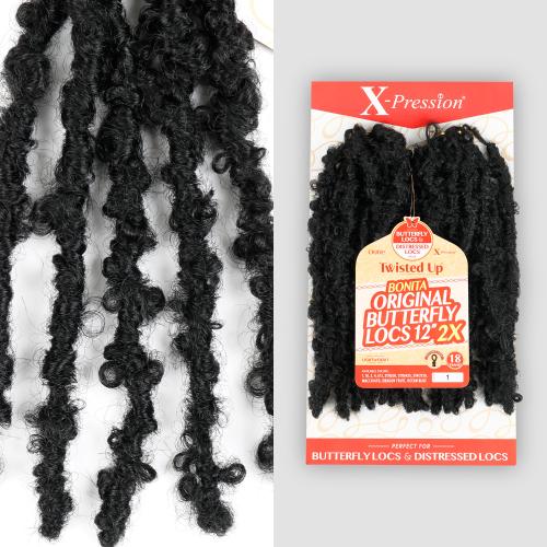 X-PRESSION - TWISTED UP - ORIGINAL BUTTERFLY LOCS 12 2X