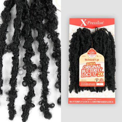 X-PRESSION - TWISTED UP - ORIGINAL BUTTERFLY LOCS 12 2X
