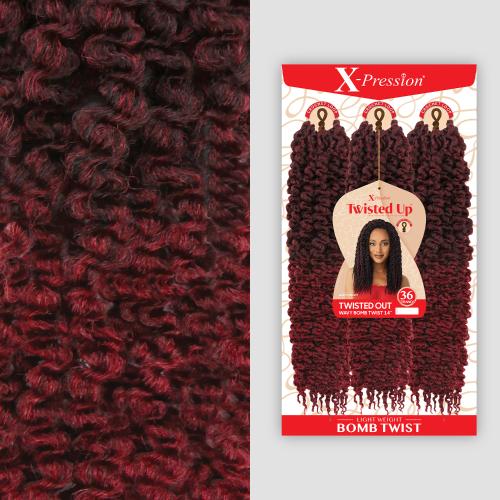 X-PRESSION - TWISTED UP - TWISTED OUT WAVY BOMB TWIST 14