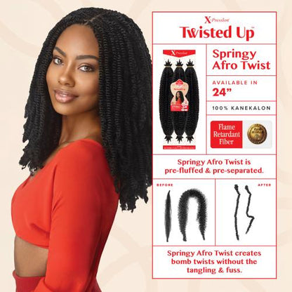 X-PRESSION - TWISTED UP - SPRINGY AFRO TWIST 24 3X - Hair Depot