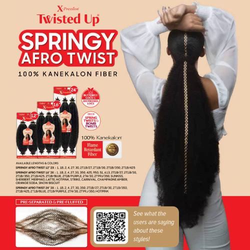 X-PRESSION - TWISTED UP - SPRINGY AFRO TWIST 16 3X - Hair Depot