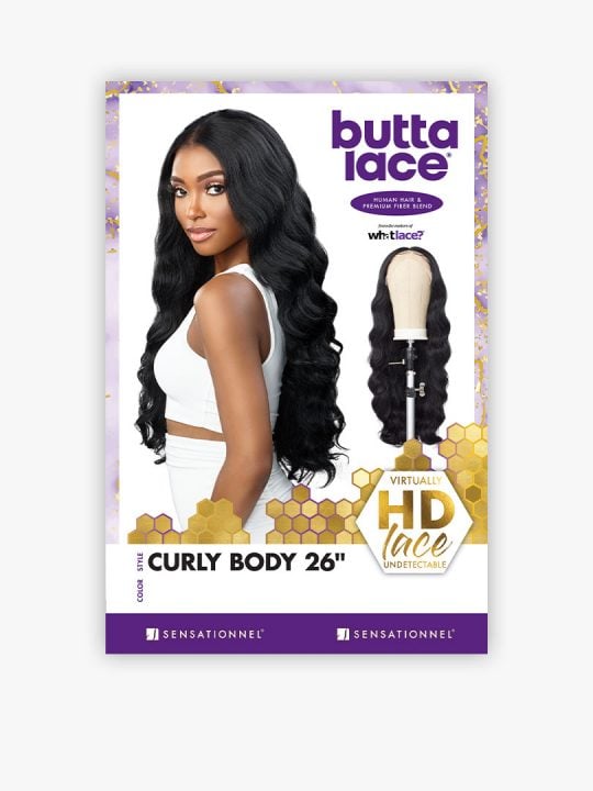 BUTTA LACE WIG - CURLY BODY 26(HH MIXED)