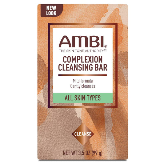 AMBI Skincare Complexion Cleansing Bar - 3.5 oz | Gentle Daily Face Soap for Even Tone & Smooth Texture