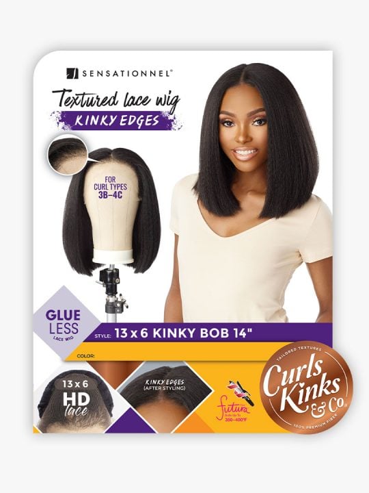 KINKY EDGE 13X6 LACE WIG - KINKY BOB 14 (CK&CO)