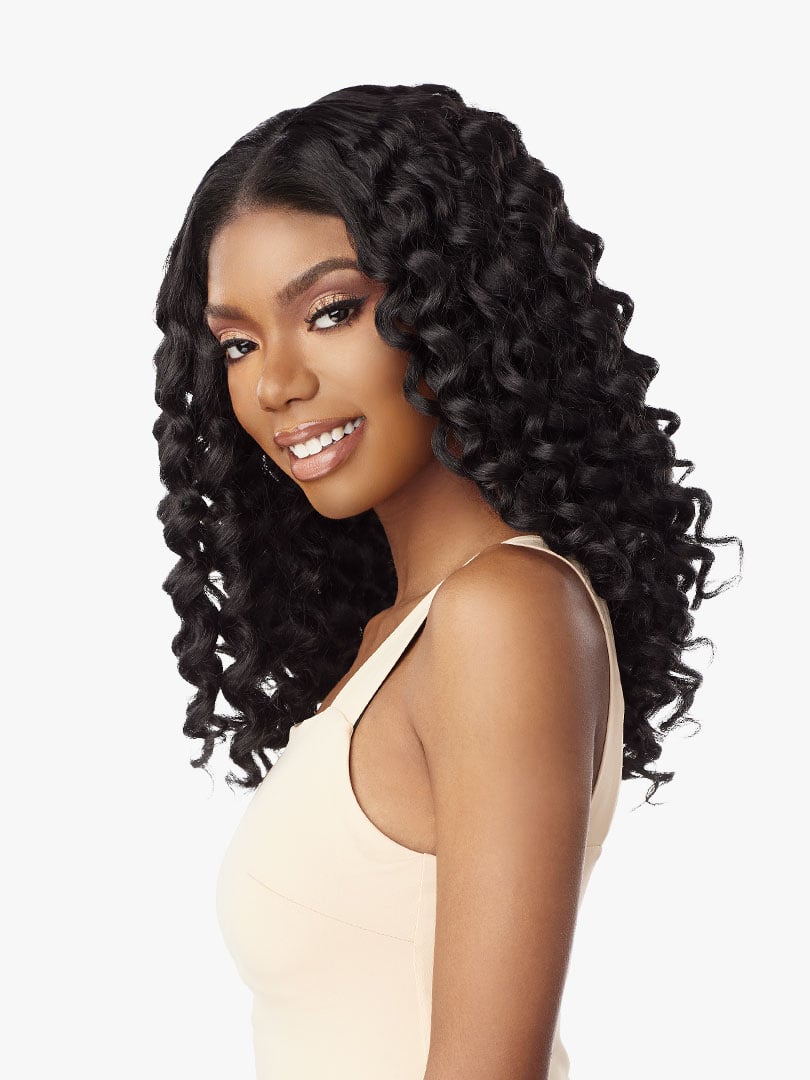 KINKY EDGE Y-PART LACE WIG - KINKY ROD CURL 18 (CK&CO)
