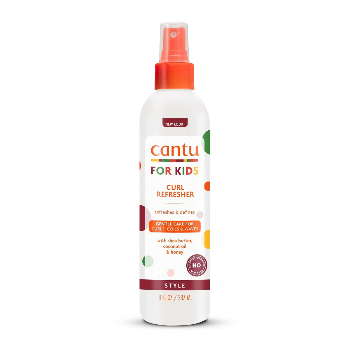 Cantu Care for Kids Curl Refresher - 8 oz | Sulfate-Free Detangling Spray with Shea Butter, Coconut Oil & Honey for Textured Hair